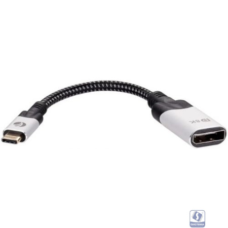 Aдаптер USB 3.1 Type-Cm --> DP A(f) 8K@60Hz, 0.15m ,Alum ,VCOM <CU422MV-8K>