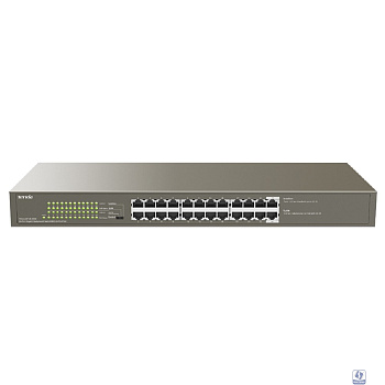 TENDA TEG1124P-24-250W Коммутатор в стойку 24-Ports 10/100/1000 Base-T 24-Ports PoE(PoE бюджет 225W)