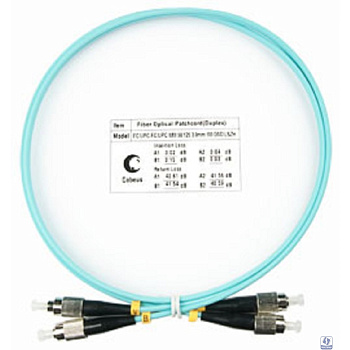 Cabeus FOP-50-FC-FC-1m Шнур оптический duplex FC-FC 50/125 mm OM3 1м LSZH