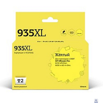 T2 C2P26AE Картридж (HC2P26A №935XL)  для HP Officejet Pro 6230/6830, жёлтый, С ЧИПОМ