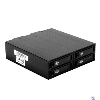 Exegate EX264647RUS Корзина для HDD Exegate HS425-01 (универсальная, на 4*2,5" SATA/SAS HDD, занимает 1*5,25" отсек)