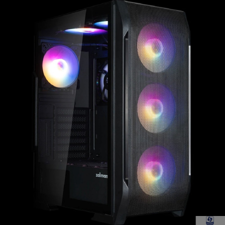 корпус ZALMAN N7 PLUS V2, ATX, BLACK, WINDOW, 1xCombo (3.5” or 2.5”), 1 x 3.5”, 3 x 2.5”, 2xUSB2.0, 1xUSB3.0, FRONT 3x120mm RGB, REAR 1x120mm RGB, TOP 2x120mm RGB, SIDE 1x120mm