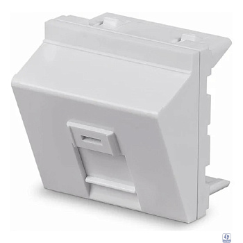 Cabeus FP-A-45-1M Вставка 45x45 (Mosaic) для 1 модуля формата Keystone Jack, угловая