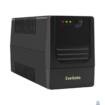 Exegate EX299753RUS ИБП ExeGate Power NB-600.LED.AVR.2SH (600VA/360W, LED, AVR, 2*EU/Тип F(Schuko), батарея 12V 7.2Ah, Black)