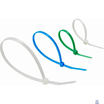 Rexant (07-7201) Набор стяжек нейлоновых 100, 150, 200 мм, цветные, НХ-1, тубус 200 шт.