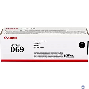 Canon Cartridge 069BK 5094C002  тонер-картридж для MF752Cdw/MF754Cdw/LBP673Cdw 2100стр. чёрный
