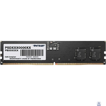 Память DDR5 8Gb 5600MHz Patriot PSD58G560041 Signature RTL PC5-44800 CL46 DIMM ECC 288-pin 1.1В single rank