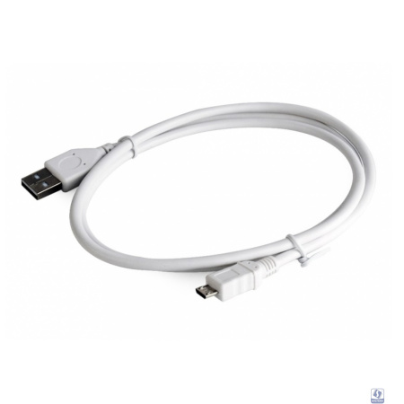 Gembird/Cablexpert CCP-mUSB2-AMBM-W-0.5M Кабель USB 2.0 Pro , AM/microBM 5P, 0.5м, экран, белый, пакет 