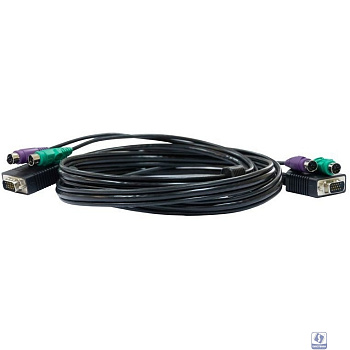 D-Link DKVM-CB3/A3A Кабель KVM длиной 3 м с разъемами VGA и PS/2 для DKVM-4K/А