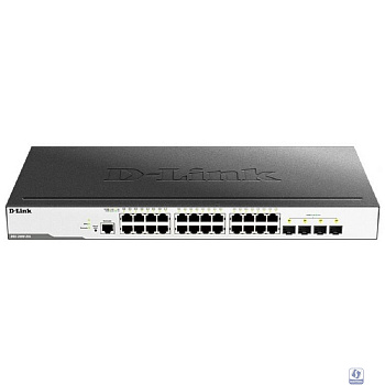 D-Link DGS-3000-28L/B1A Управляемый L2 коммутатор с 24 портами 10/100/1000Base-T и 4 портами 1000Base-X SFP