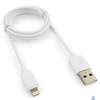 Гарнизон Кабель USB AM/Lightning, для iPhone5/6/7, IPod, IPad, 1м, белый, пакет (GCC-USB2-AP2-1M-W)