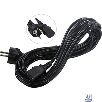 Exegate EP280653RUS Кабель питания ExeGate Power PC-5P (Евровилка Schuko->С13) VDE-250V-3*0.5mm2, медь, черный, 5м.