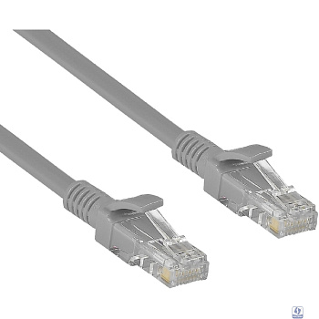 Exegate EX138961RUS Патч-корд UTP-RJ45-RJ45-5e-1M-GY, UTP, cat.5e, 1м, серый