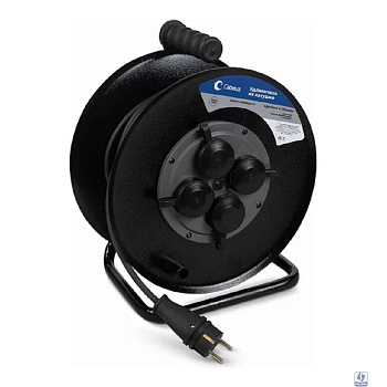 Cabeus EC-C-3.5-FR-G-50-IP44 Удлинитель силовой КГ 3500 Вт 50м на металлической катушке IP 44 (c/з)