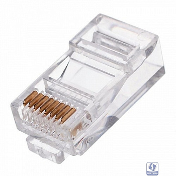 Cablexpert Вилка RJ-45 (8P8C) универсальная. кат.5e. со сквозным отверстием  (10 шт.) (LC-PTU-01/10)