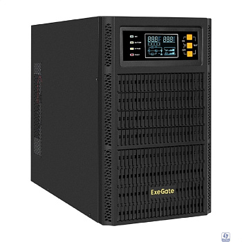 Exegate EX297170RUS ИБП On-line ExeGate PowerExpert TL-2000.72V.LCD.AVR.3SH.USB.RS232.SNMP <2000VA/2000W, On-Line, PF=1, LCD, 3*Schuko, RS232, USB, SNMP-slot, встроенные батареи 12V 7.2Ah- 6шт, возмож