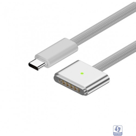 KS-is KS-806gen3-W-3 Кабель для зарядки USB-C M Magsafe 2 F, 3м белый														