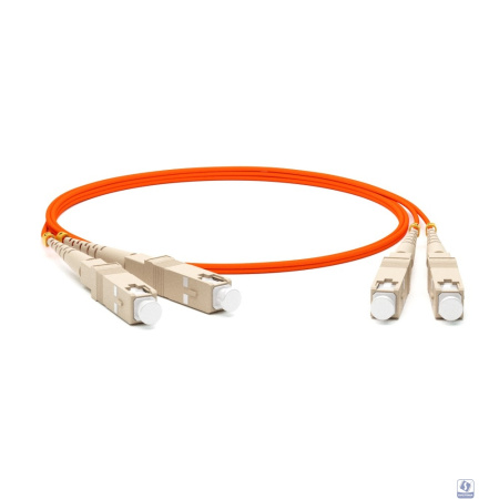 Hyperline FC-D2-62-SC/­PR-SC/­PR-H-10M-LSZH-ORv Патч-корд волоконно-оптический (шнур) MM 62.5/­125, SC-SC, 2.0 мм, duplex, LSZH, 10 м