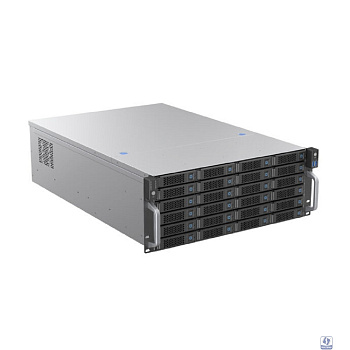 Procase BS424-SATA3-B-0 Корпус 4U Rack server case 24 SATA III / SAS 6Gbit hotswap HDD 6*MiniSAS(8087), черный, без блока питания, глубина 650мм, MB 12"x13"