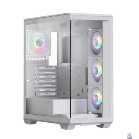 XASTRA Корпус Q600 4ARGB-C10-WH White ATX/Aquarium/Screewless/3x120mm ARGB PWM FM fans/Argb+PWM HUB 10port/ Q600-4FM12A-C10-WH