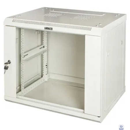 Lanmaster TWT-CBWPG-9U-6X4-GY Шкаф настенный серии Pro, 9U 600x450, стеклянная дверь
