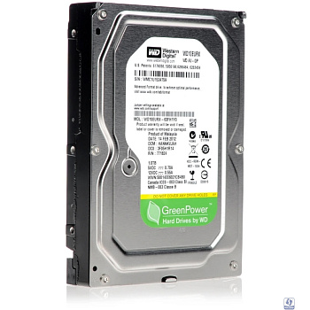 1TB WD AV-GP Video Surveillance 5400 RPM 64mb SATA3 WD10EURX RECERTIFIED HDD