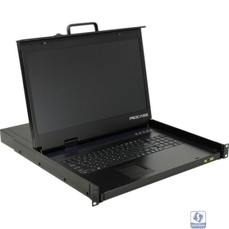 ProCase E1901HD Консоль однорельсовая , 1 порт, LCD 19'', single rail console, LCD D-Sub, USB, разрешение 1920*1080