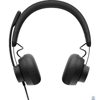 Logitech Zone Wired Teams черный матовый 1.9м накладные USB оголовье (981-000870)