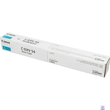 Canon C-EXV54C Тонер-картридж для Canon iR ADV C3025/C3025i (8500 стр.), голубой [1395C002]