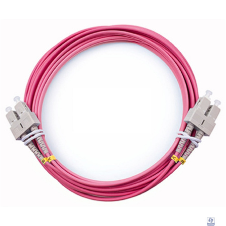 Cabeus FOP-50-OM4-SC-SC-5m Шнур оптический duplex SC-SC 50/125 mm OM4 5м LSZH