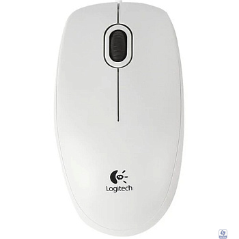 910-003360 Мышь Logitech B100 White USB OEM