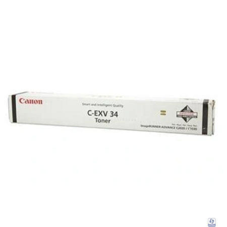 Canon C-EXV34BK 3782B002 Тонер для IR Advance-C2000ser / C2020 / C2025 / C2030, Черный, 23000 стр. (CX)