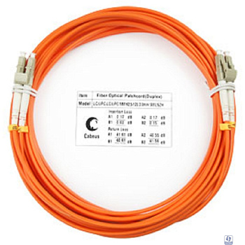 Cabeus FOP-62-LC-LC-7m Шнур оптический duplex LC-LC 62,5/125 mm 7м LSZH