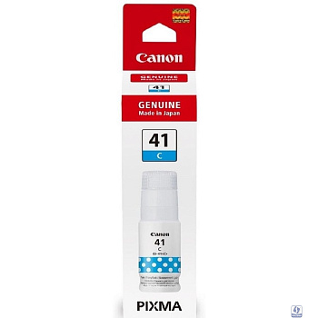 Картридж струйный Canon GI-41C 4543C001 синий (70мл) для Canon Pixma G3460