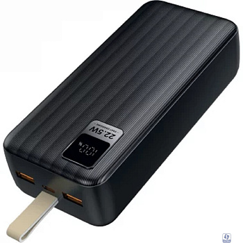 Perfeo Powerbank WATERFALL 30000 mAh/LED дисплей/PD + QC 3.0/Type-C/2 USB/Выход: 5A, max 22.5W/Black (PF_D0174)