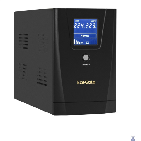 Exegate EX292634RUS ИБП ExeGate SpecialPro Smart LLB-2200.LCD.AVR.4C13.RJ.USB <2200VA/1300W, LCD, AVR, 4*C13,RJ45/11,USB, металлический корпус, Black>
