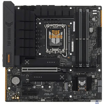 ASUS TUF GAMING B760M-PLUS II (Socket 1700, mATX, 4xDDR5(192GB), DP/HDMI, 1xPCIe 5.0x16/1xPCIe 4.0x4, 1xPCIe 3.0, 1xLAN (2.5GbE), 4xSATA 6Gb/s, 3xM.2, 1xType-C, 3xUSB 3.2, 4xUSB) 