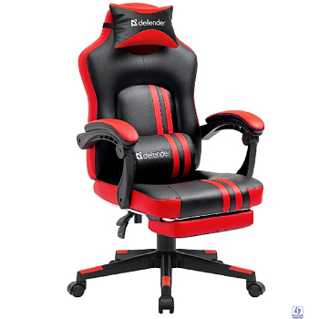 Повреждение паковки Игровое кресло Diablo Черный/Красный,PU,подножка DEFENDER (64407)