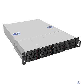 Exegate EX293401RUS Серверный корпус ExeGate Pro 2U660-HS12 <RM 19", высота 2U, глубина 660, БП 1U-1100ADS, 12xHotSwap>