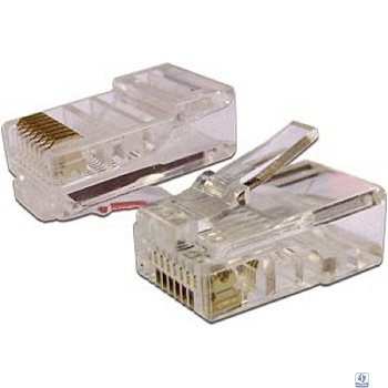Коннектор RJ45 STP 8P8C, универсальный, для толстого кабеля, cat.6, 100 шт.