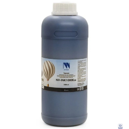 Чернила NV PRINT экосольвентные NV-INK1000BkEco для аппаратов Epson, Mimaki, Mutoh, Roland (1000ml) Black