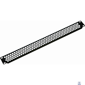 ЦМО Фальшпанель в шкаф 19" 1U перфорированная, цвет черный (ФП-1.4-9005)