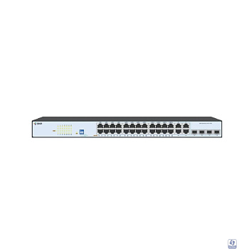 SNR SNR-S2300G-24TC-POE Управляемый Web-smart PoE коммутатор уровня 2, 24 порта 10/100/1000Base-T, 4 порта Combo 10/100/1000Base-T|100/1000Base-X SFP, бюджет PoE 370 Вт, встроенный БП ~220V AC