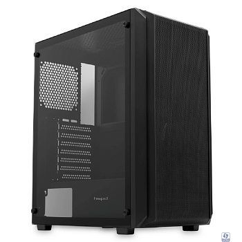 Case HSPD M730, Mesh Mid Tower, Black, TG, 0.4 SPCC, no fans, E-ATX, ATX, mATX, mITX, 155/280/175-200mm, 2x2.5", 2x3.5", 7xPCI, 1xUSB-A 3.0, 2xUSB-A 1.0, 335x193x445mm
