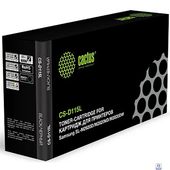 CACTUS MLT-D115L/SEE Тонер Картридж CS-D115L черный SL-M2620D/M2820ND/M2820DW, 3000 стр.