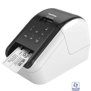 Brother QL-810W Принтер для изготовления наклеек авторезак, ленты до 62 мм, до 110 наклеек/мин, 300 т/д, WiFi (QL810WR1)