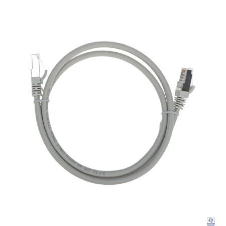 Rexant (02-0390-1) Патч-корд S/FTP, CAT 6A (10G), RJ45-RJ45, 28AWG, LSZH, серый, 1м