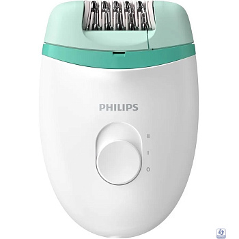 Повреждение упаковки Эпилятор Philips BRE224/00 скор.:2 насад.:1 белый/мятный