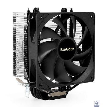 Exegate EX295004RUS Кулер ExeGate Dark Magic EE400XL-PWM (Al+Cu, черное покрытие, 4 тепл.трубки, LGA775/1150/1151/1155/1156/1200/1700/AM2/AM2+/AM3/AM3+/AM4/AM5/FM1/FM2/754/939/940, TDP 140W, Fan 120mm