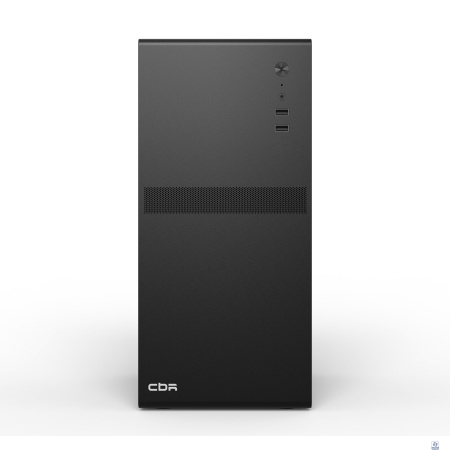 CBR Корпус mATX Minitower V201, c БП PSU-ATX550-12MD (550W/120mm), 2*USB 2.0, HD Audio+Mic, Black [PCC-MATX-V201-550W]